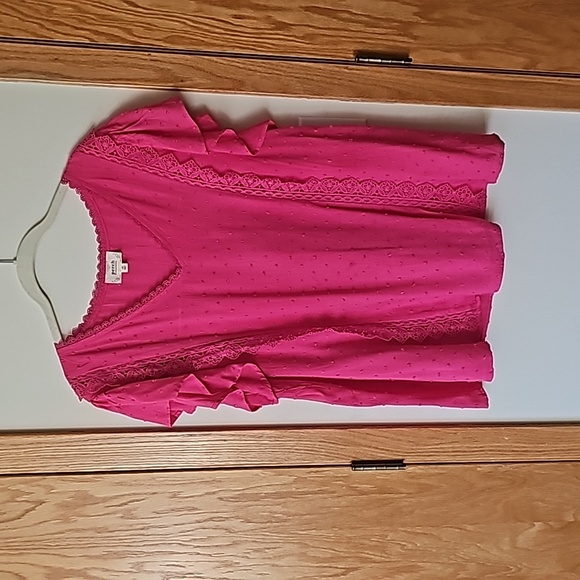 Perch Ruffle Sleeve Top (1X) - Picture 7 of 11